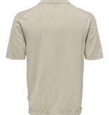 Only & Sons ONSACE REG 12 SS SLUB POLO KNIT (SILVER LINING)