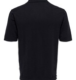 Only & Sons ONSACE REG 12 SS SLUB POLO KNIT DARK NAVY