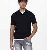 Only & Sons ONSACE REG 12 SS SLUB POLO KNIT DARK NAVY