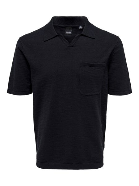 Only & Sons ONSACE REG 12 SS SLUB POLO KNIT DARK NAVY