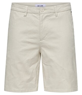 Only & Sons ONSMARK 0011 COTTON LINEN SHORTS NOOS SILVER LINING