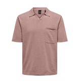 Only & Sons ONSACE REG 12 SS SLUB POLO KNIT BURLWOOD