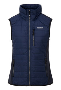 LADIES KNITTED AND WOVON VEST TIRZA NAVY