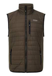 MENS KNITTED AND WOVEN VEST TOMMY ARMY