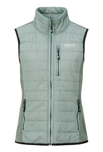 LADIES KNITTED AND WOVEN VEST TIRZA  HERBAL GREEN