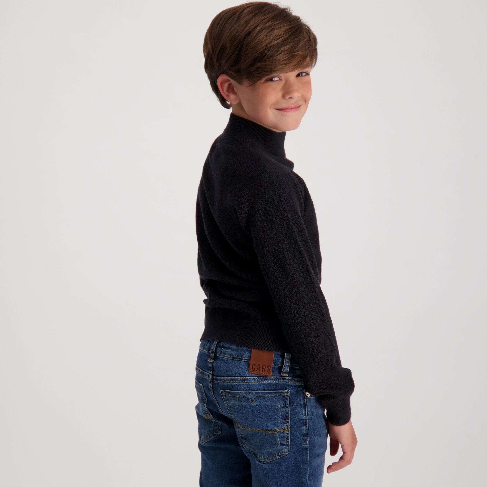 Kids TRUSSET SW Mockneck Black