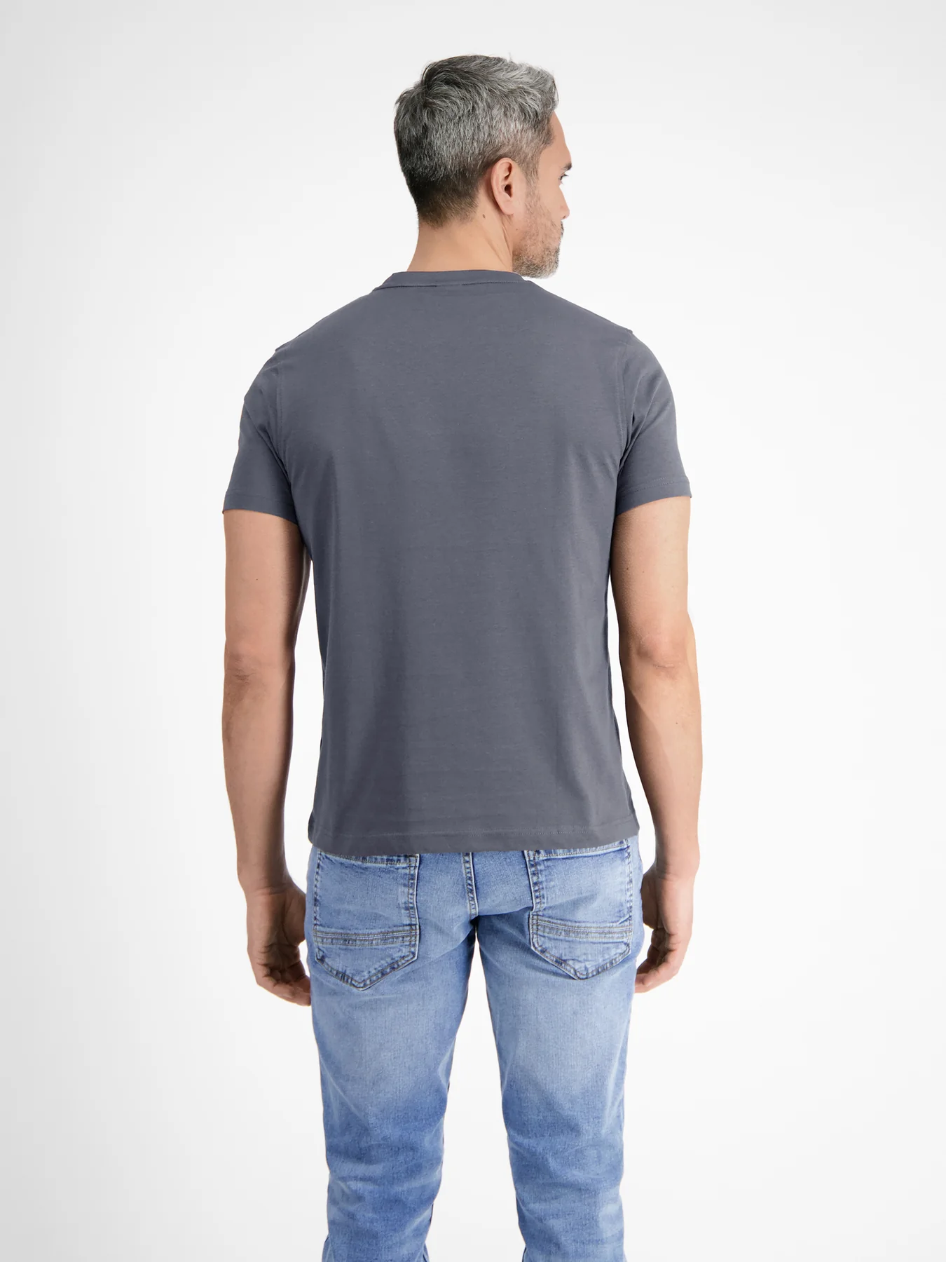 2003000 KLASSIEK HEREN-T-SHIRT ME RONDE HALS (269 ROCK GREY)