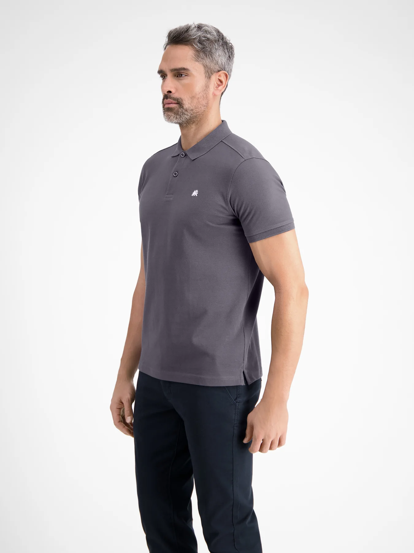 2003200 BASIC POLOSHIRT EN PIQUÉKWALITEIT (269 ROCK GREY)