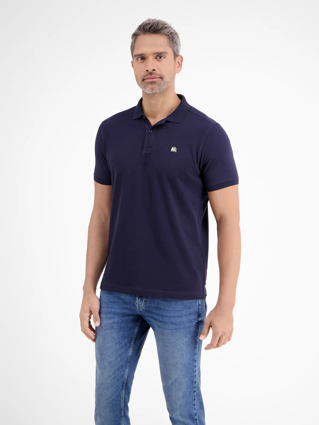 Lerros 2003200 BASIC POLOSHIRT EN PIQUÉKWALITEIT (480 NAVY)