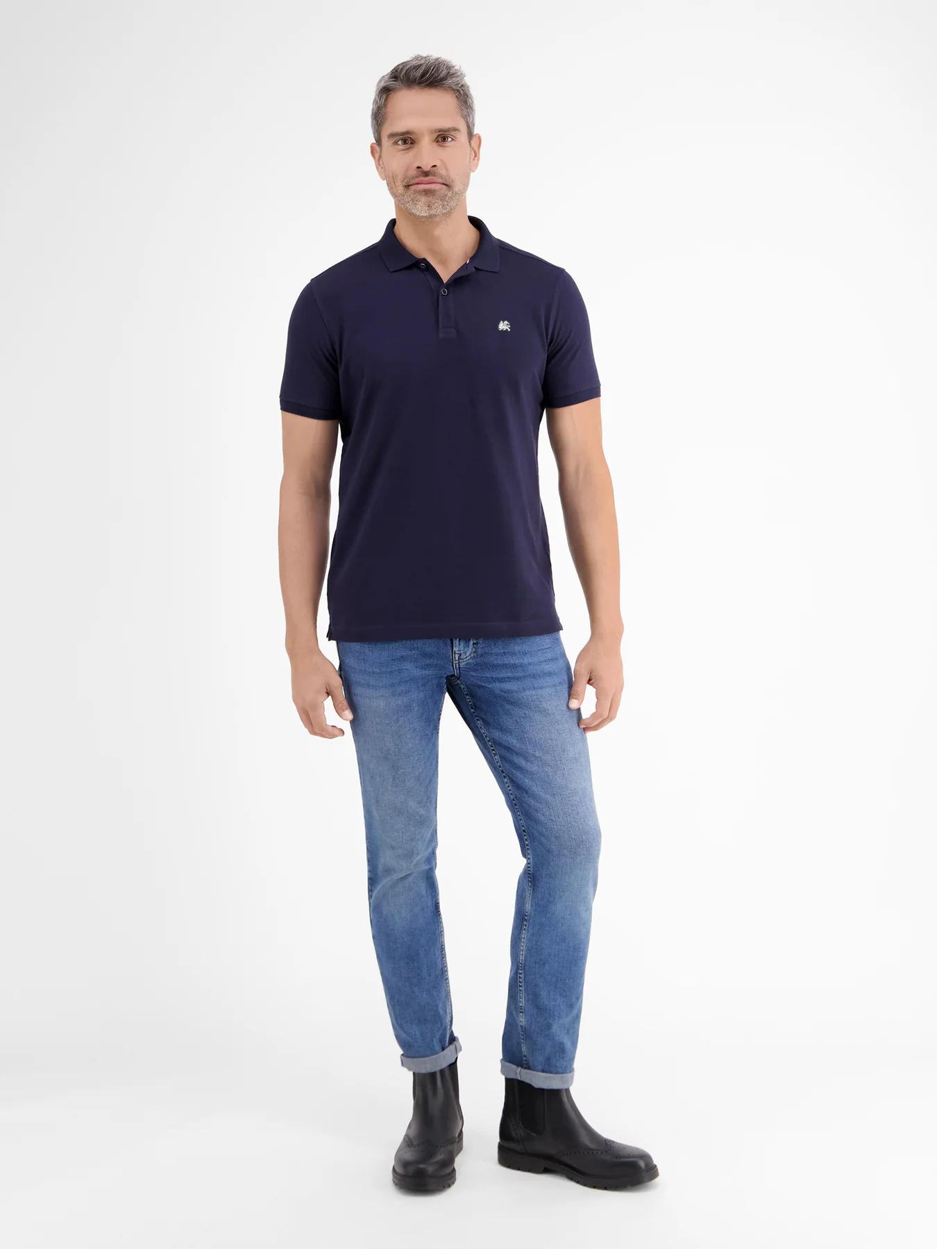 2003200 BASIC POLOSHIRT EN PIQUÉKWALITEIT (480 NAVY)