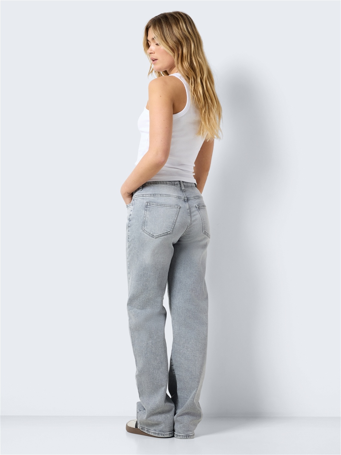 NMYOLANDA NM WIDE JEANS NOOS (Light Grey Denim)