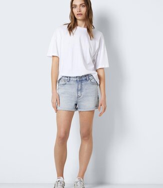 NOISY MAY NMMONI HW SHORTS AZ360 BL NOOS LIGHT BLUE DENIM