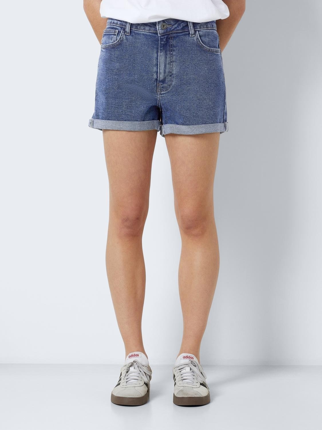 NMMONI HW SHORTS AZ360 BL NOOS MID BLUE DENIM