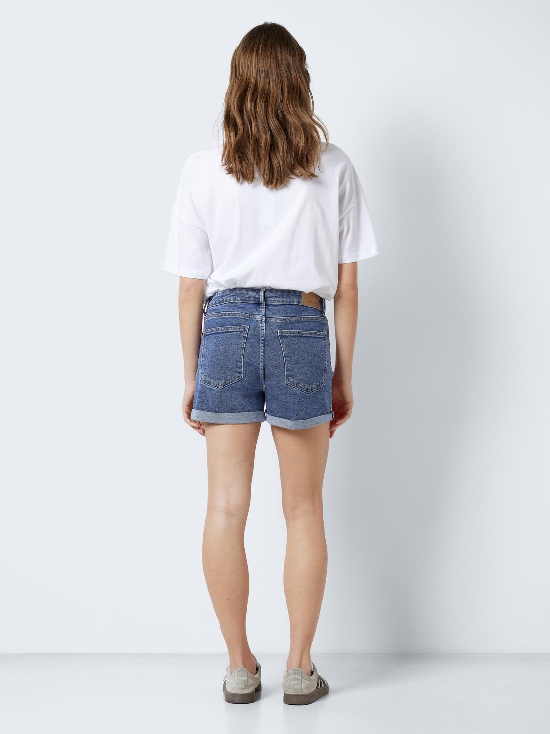 NMMONI HW SHORTS AZ360 BL NOOS MID BLUE DENIM