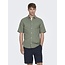 Only & Sons ONSCAIDEN LIFE SS SOLID LINEN SHIRT NOOS (Swamp)