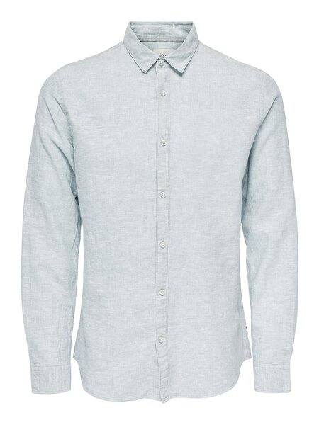 Only & Sons ONSCAIDEN LIFE SOLID LINEN SHIRT NOOS (cashmere blue)