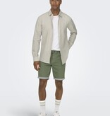 Only & Sons ONSCAIDEN LIFE LS SOLID LINEN SHIRT NOOS (Chinchilla)