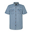 Petrol M-1040-SIS421 Men Shirt Short Sleeve Denim (5047 Bleach Indigo)