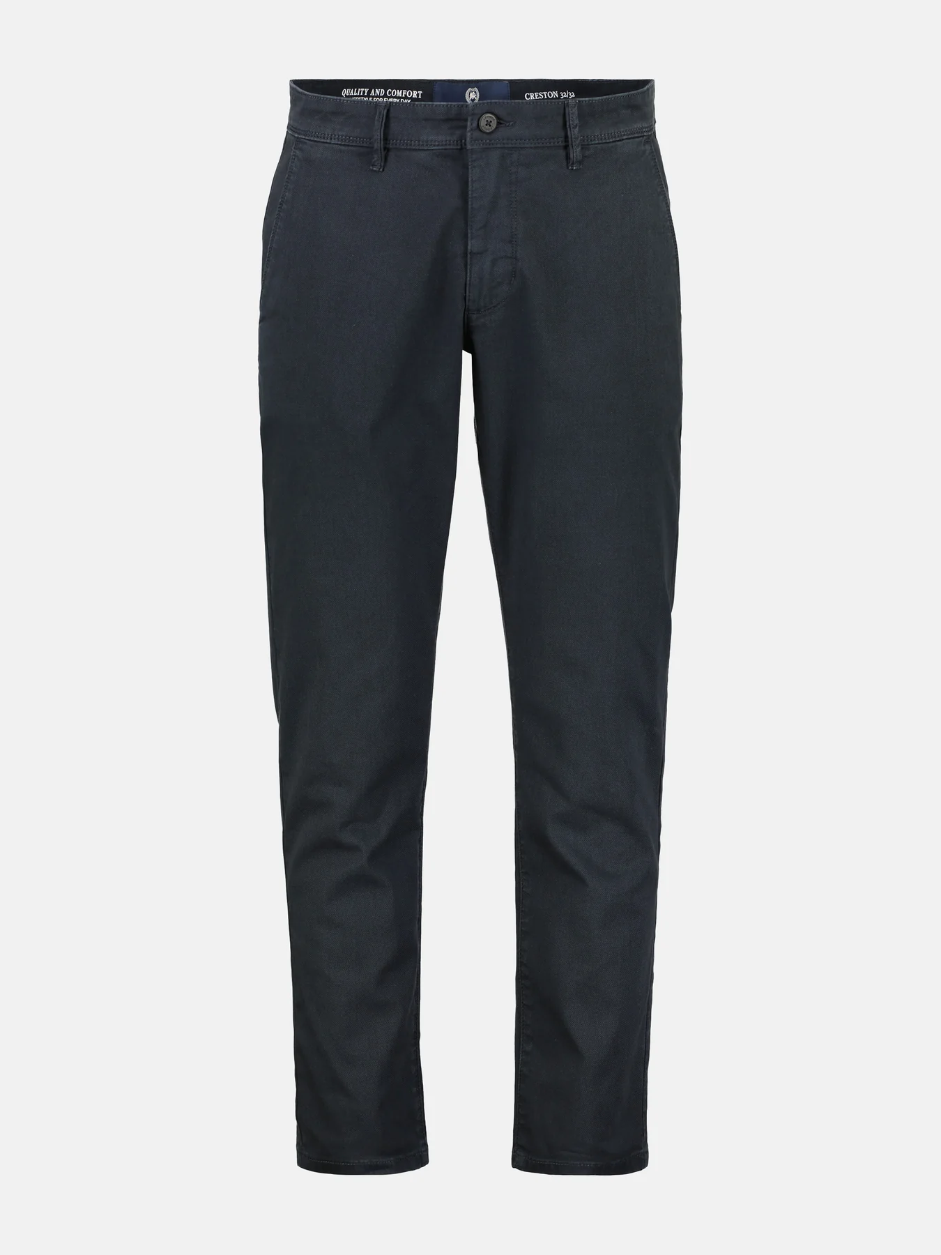 2009166 CHINO MICROSTRUCTUUR SLIM FIT (480 NAVY)