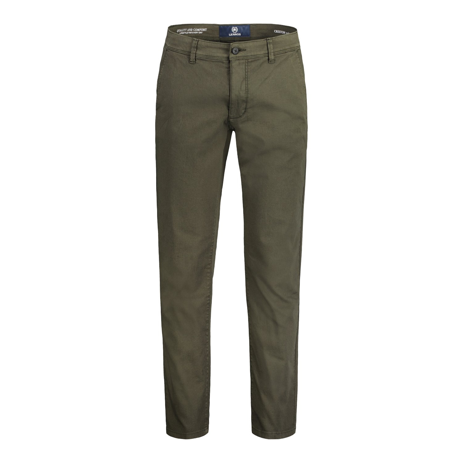 Lerros 2009166 CHINO MICROSTRUCTUUR SLIM FIT (683 OLIVE)