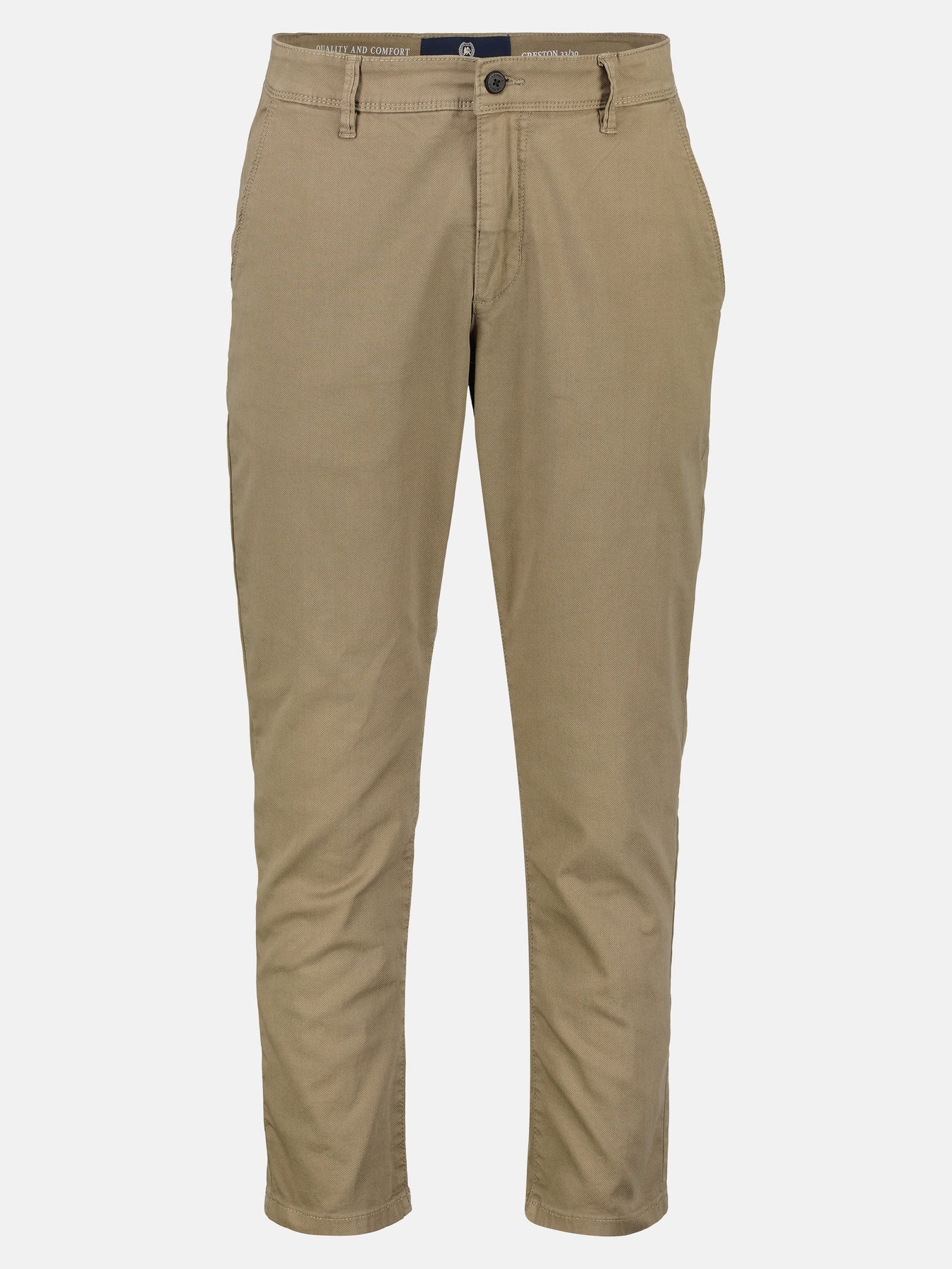2009166 CHINO MICROSTRUCTUUR SLIM FIT (730 SOFT BEIGE)