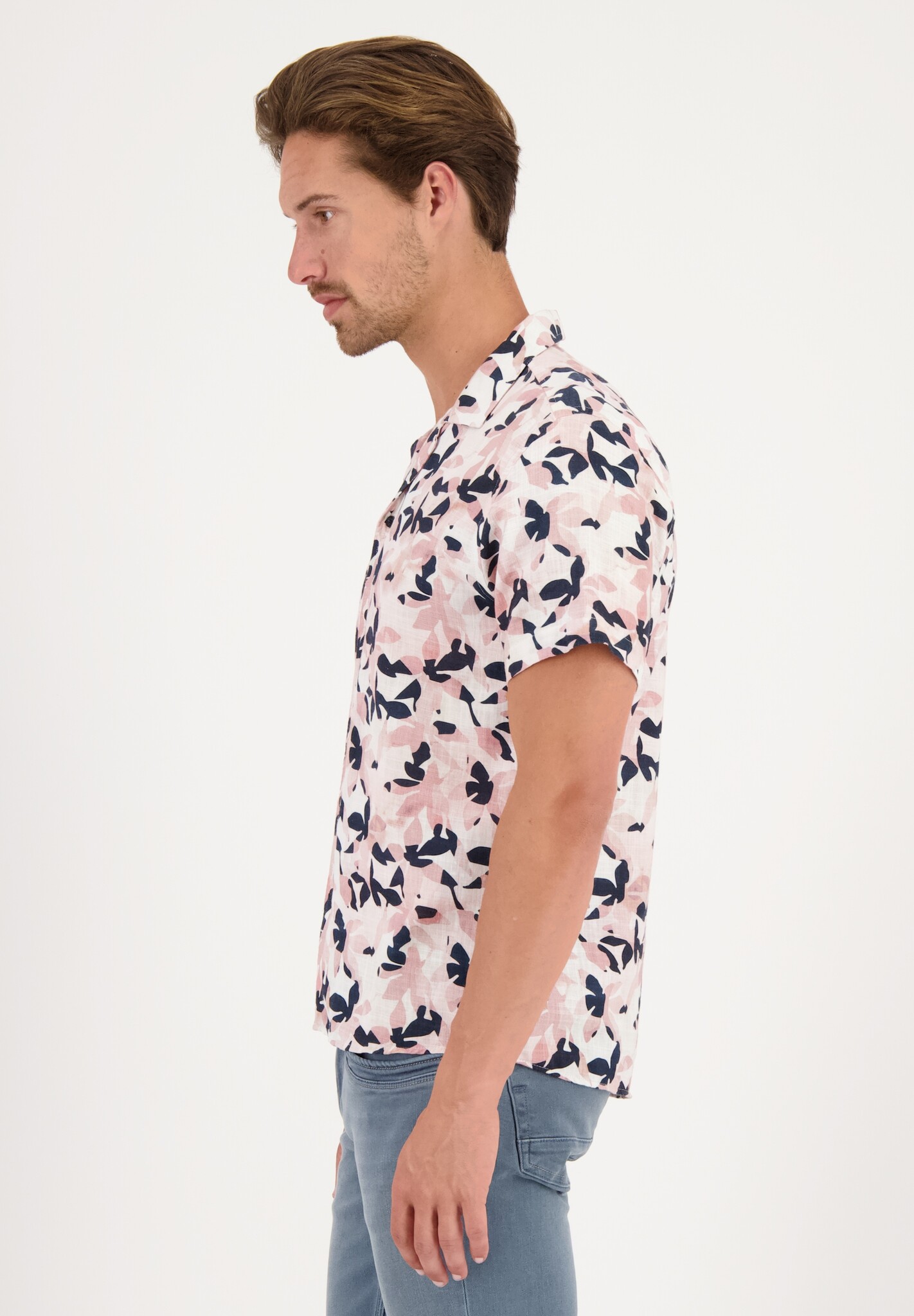 334931 KORT MOUW HEMD (719 DUSTY CORAL)