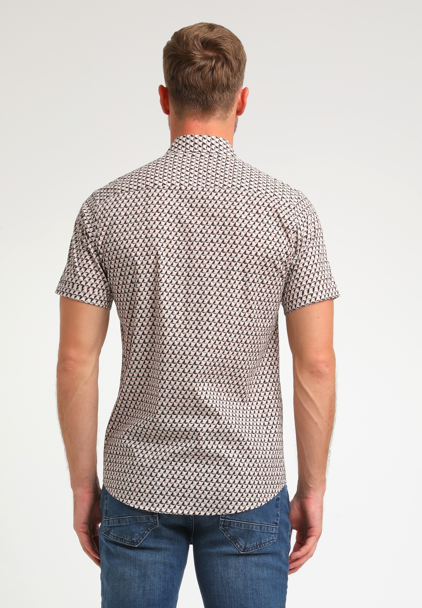 334930 KORT MOUW HEMD (719 DUSTY CORAL)