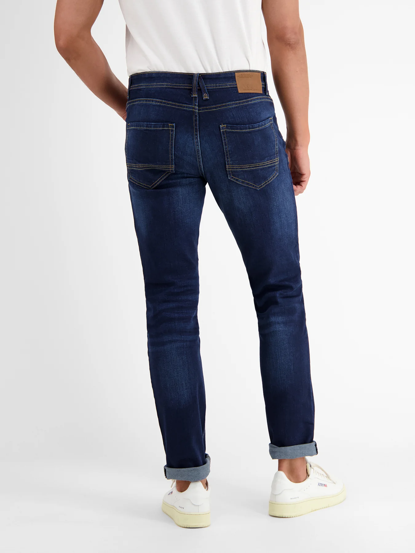 2009329 BAXTER DENIM USED-LOOK RELAXED FIT (495 DARK BLUE)
