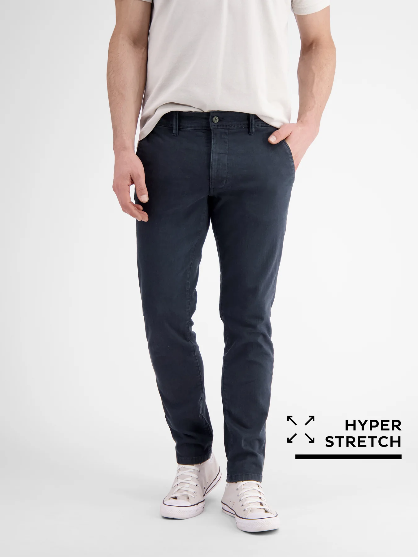 Lerros 2429114 CHINO IN HYPERFLEX STRETCHKWALITEIT (485 CLASSIC NAVY)