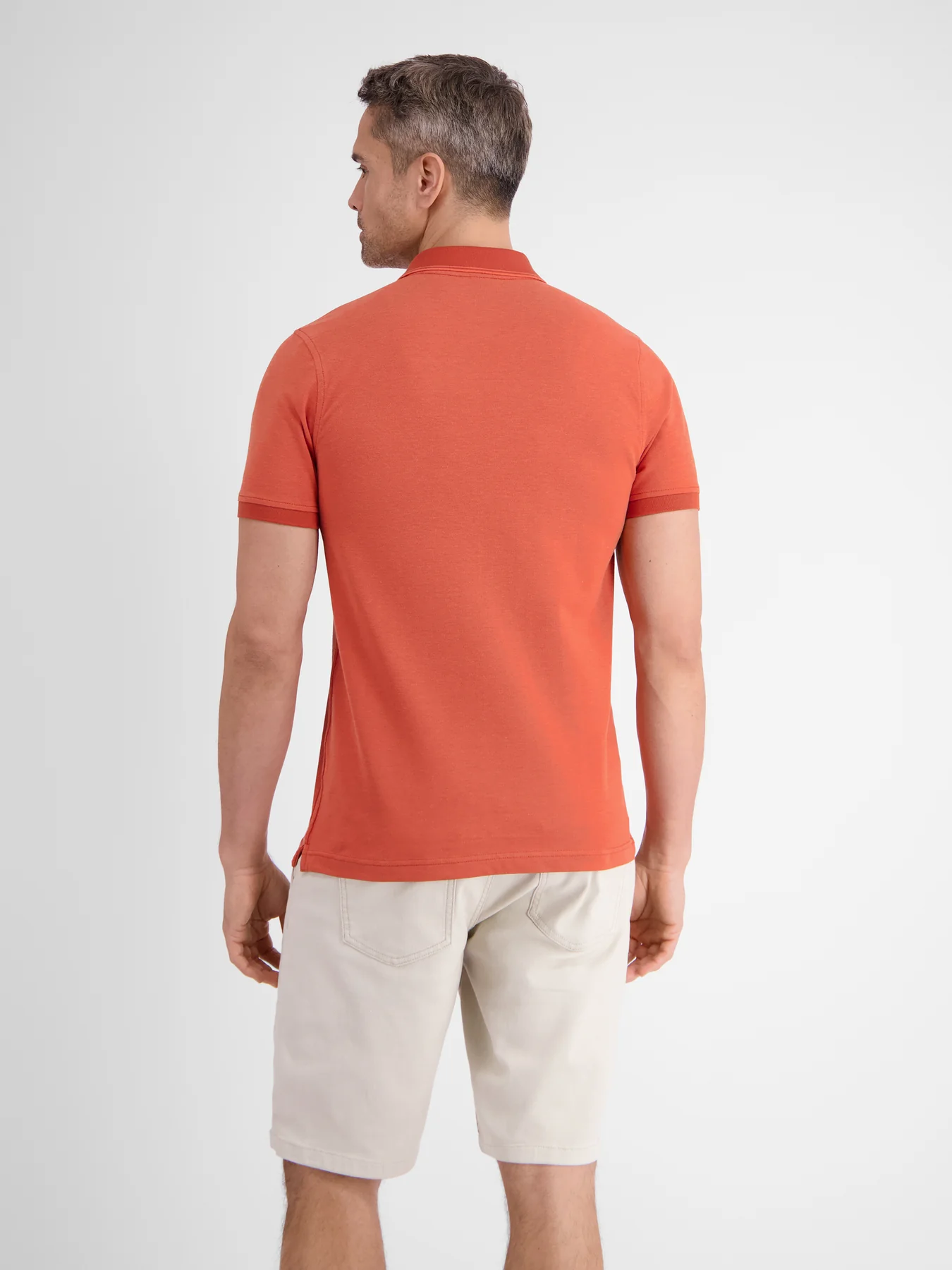 2433239 TWEEKLEURIGE POLO (327 DEEP CORAL RED)