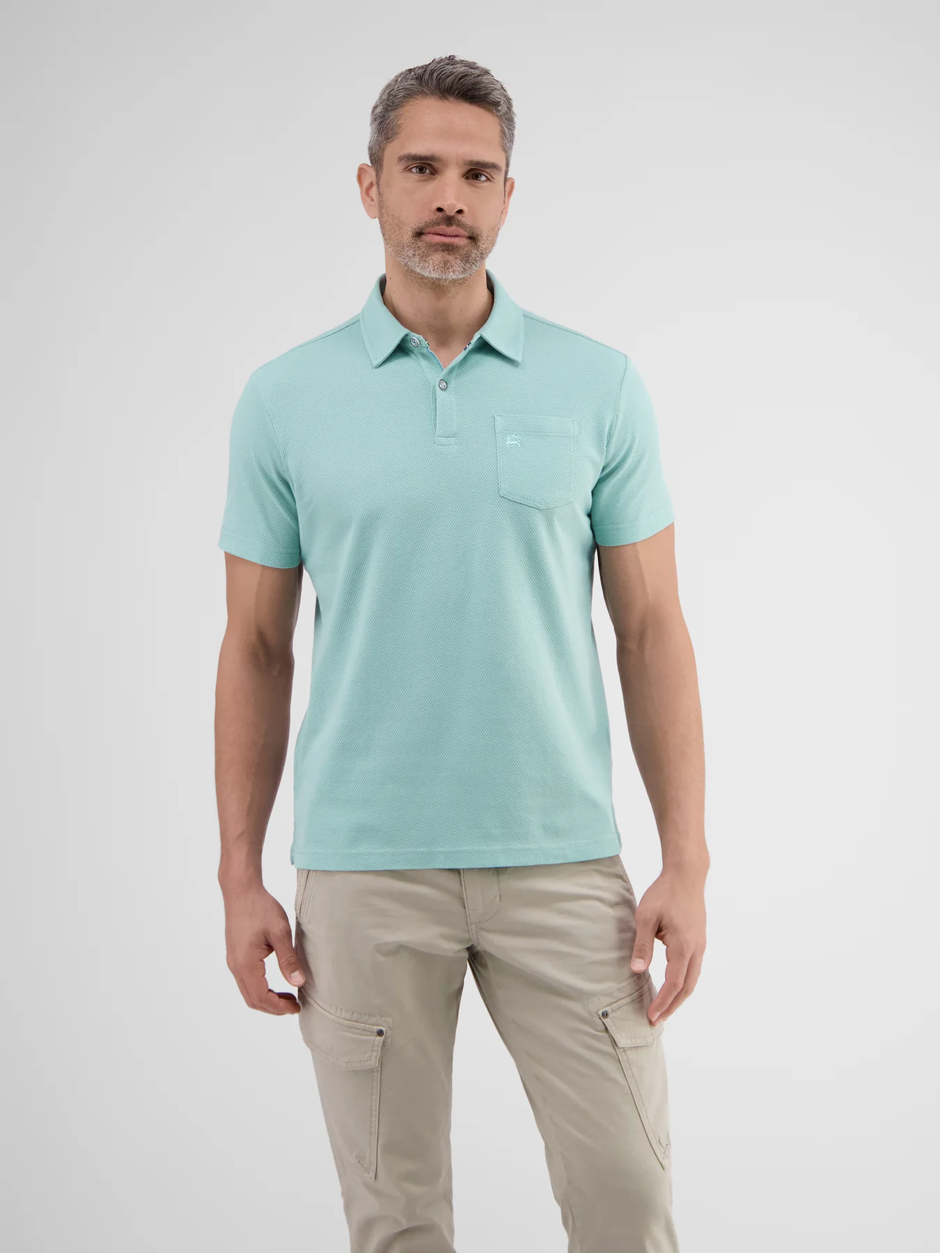 Lerros 2443204 POLOSHIRT IN SPORTIEVE WAFELPIQUÉKWALITEIT (622 COASTAL SEA BLUE)