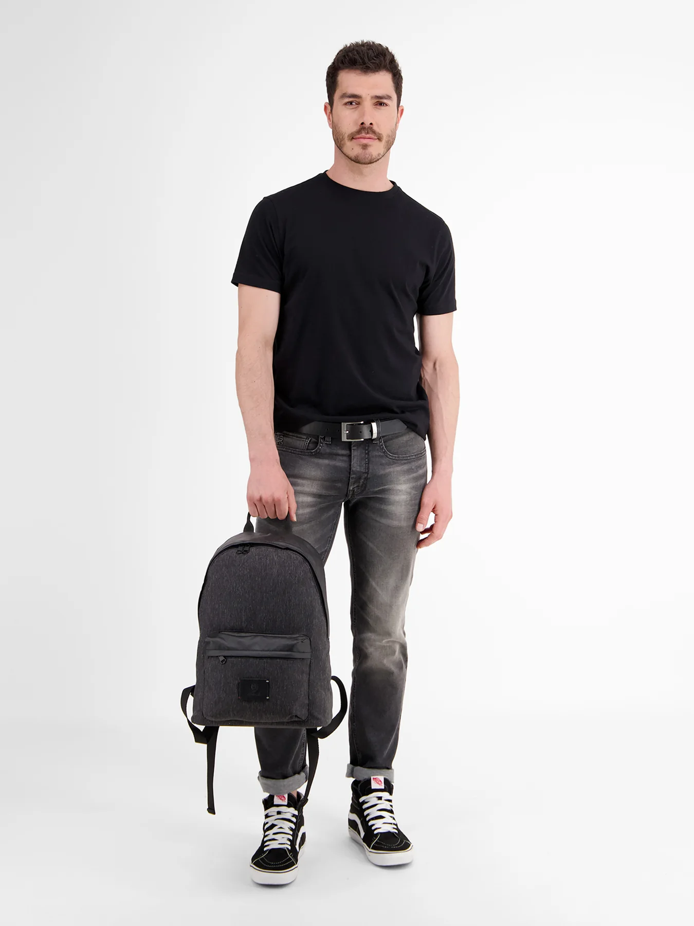 5002017 RUGZAK IN WOLLOOK (262 ASPHALT GREY)