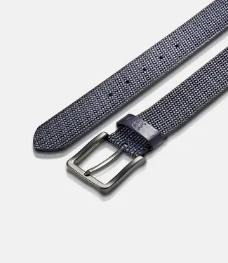 Lerros 5003009 RIEM *LEWIS* VAN BUFFELLEER MET RELIËF (485 CLASSIC NAVY)