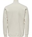 ONSRILEY REG 1/4 ZIP HIGH NECK SWT VD ANTIQUE WHITE