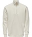 ONSRILEY REG 1/4 ZIP HIGH NECK SWT VD ANTIQUE WHITE