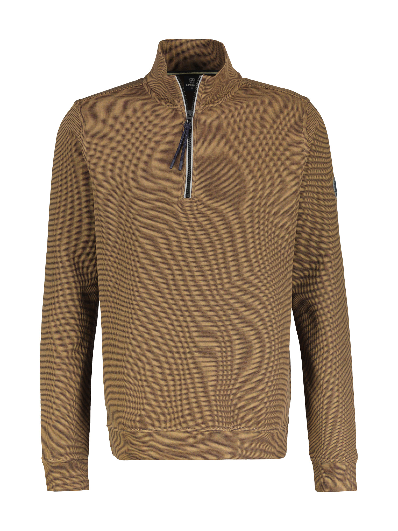 Lerros 2484402 K11 Sweatshirt/Troyer/Rh/V-Neck (729 Bold Camel)