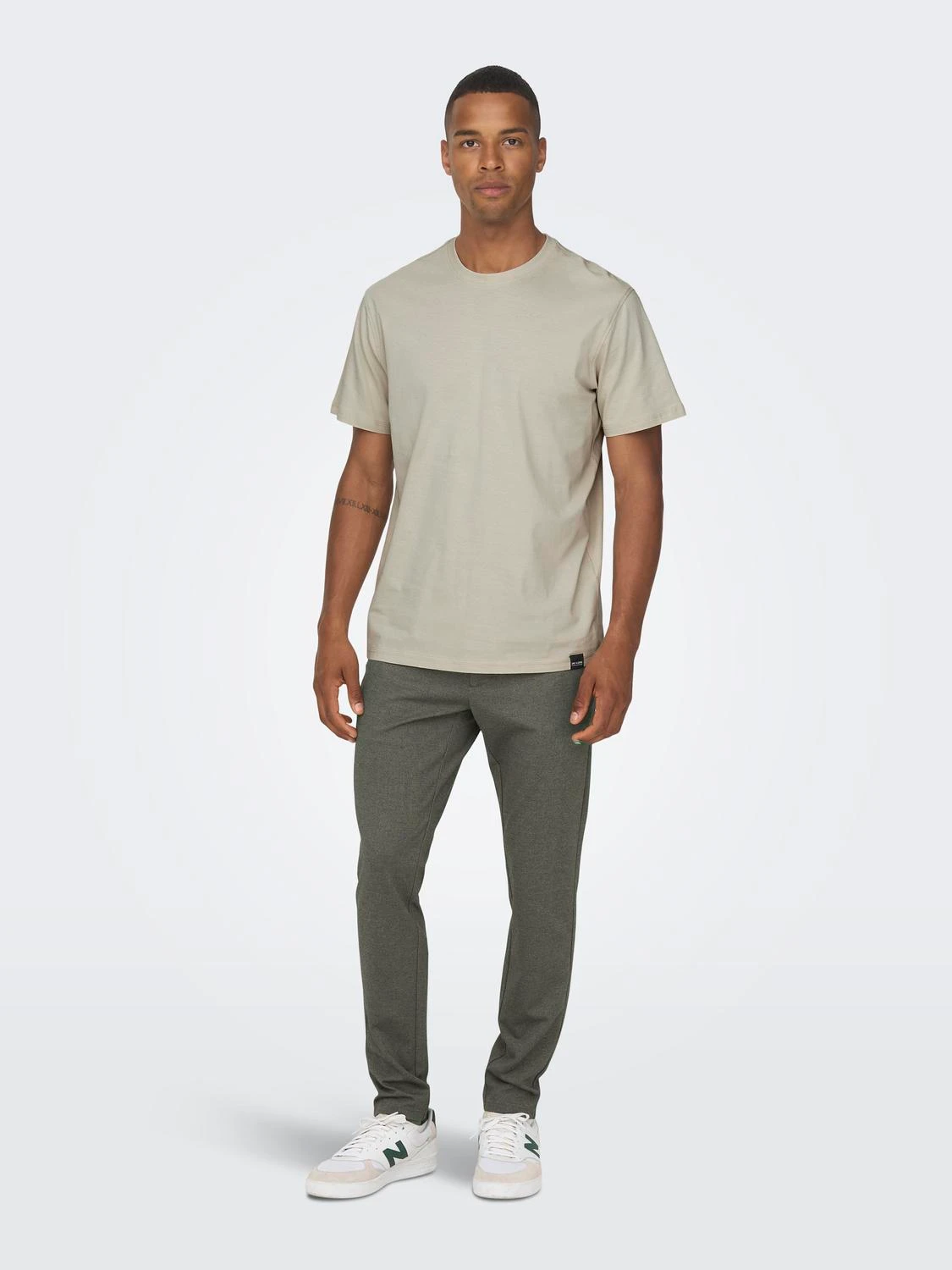 ONSMARK SLIM HERRINGBONE PANT NOOS TEAK