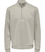 ONSCURATED REG HALF ZIP SWEAT  (Silver Lining)