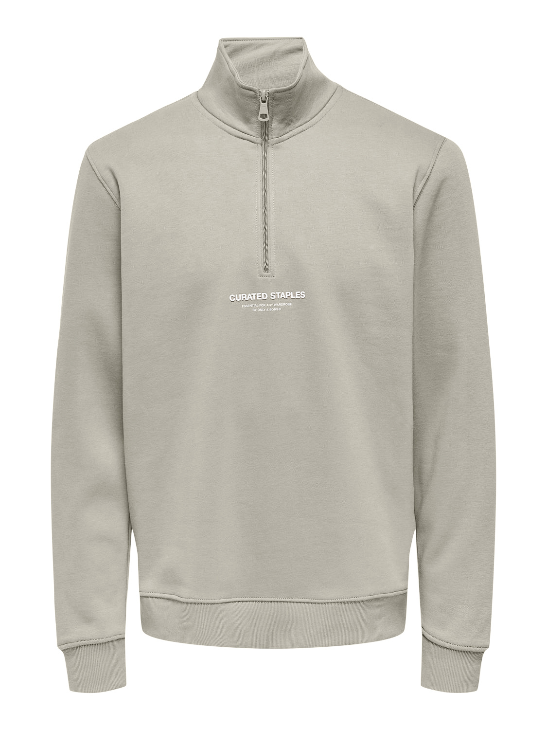 ONSCURATED REG HALF ZIP SWEAT  (Silver Lining)