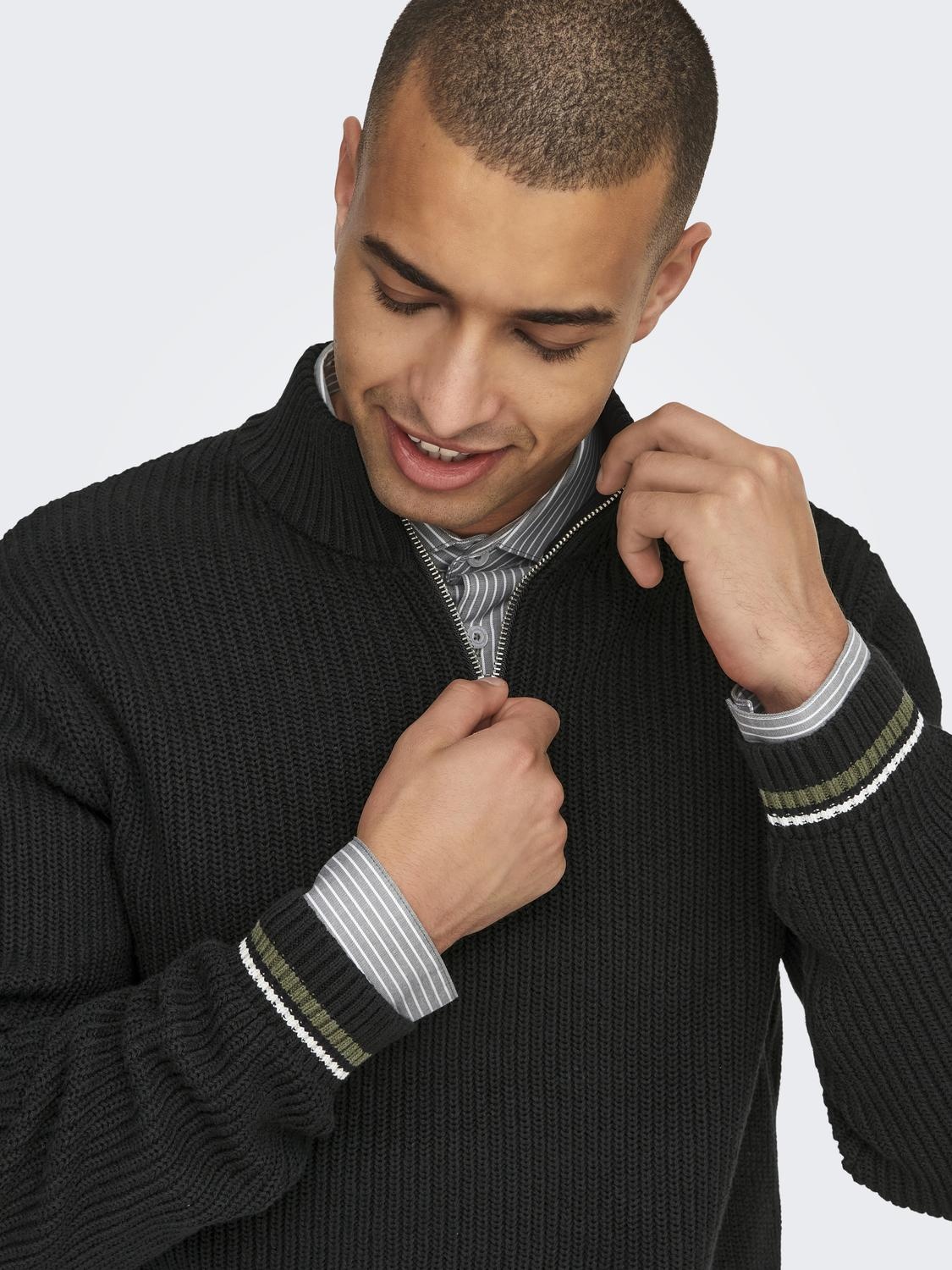 ONSLIMA LIFE REG 5 MIX BOX KNIT BTS (Black)