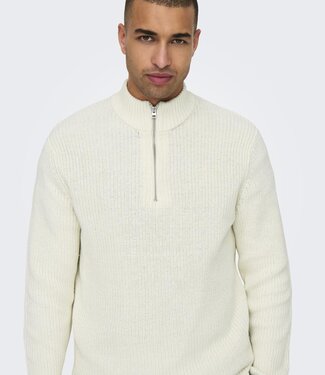 Only & Sons ONSLIMA LIFE REG 5 MIX BOX KNIT BTS (Cloud Dancer)