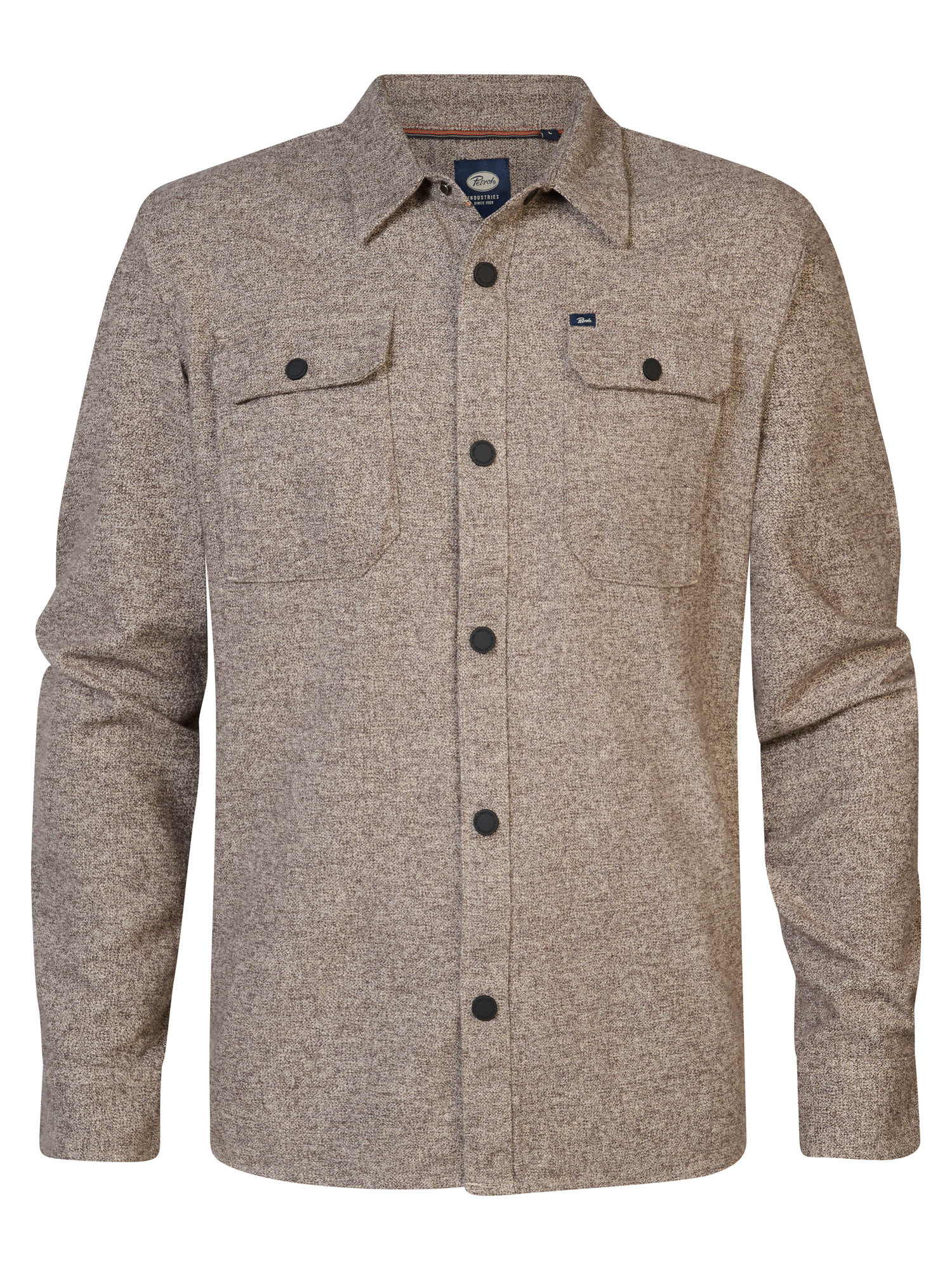 M-3040-SIL412 Men Shirt Long Sleeve Uni (7138 Espresso)