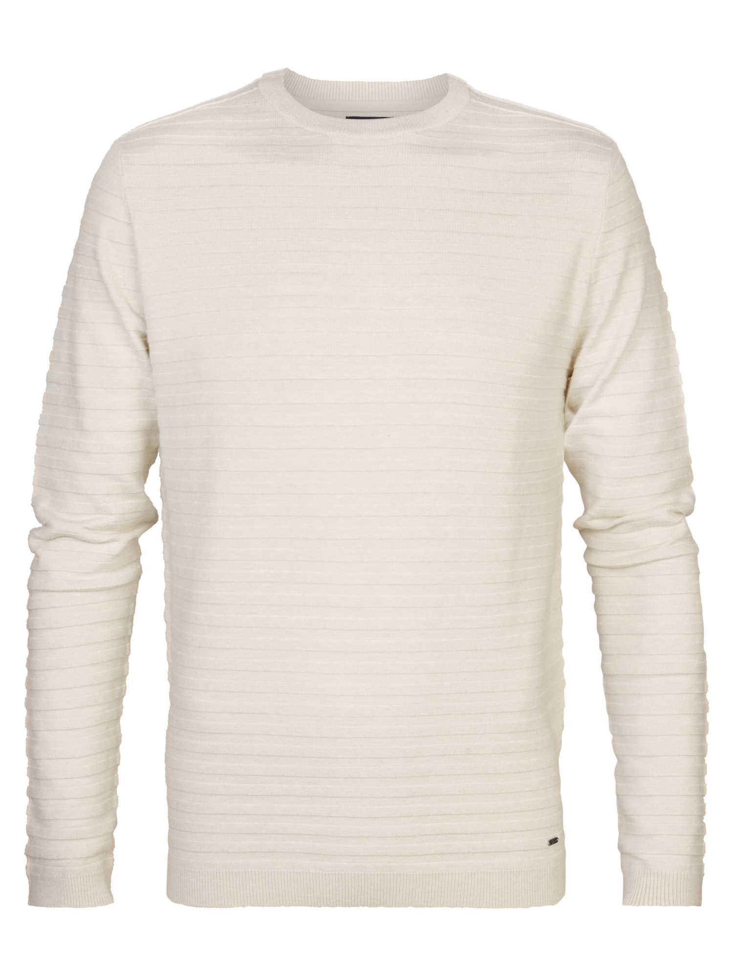 M-3040-KWR269 Men Knitwear Round Neck Basic (7137 Ecru)
