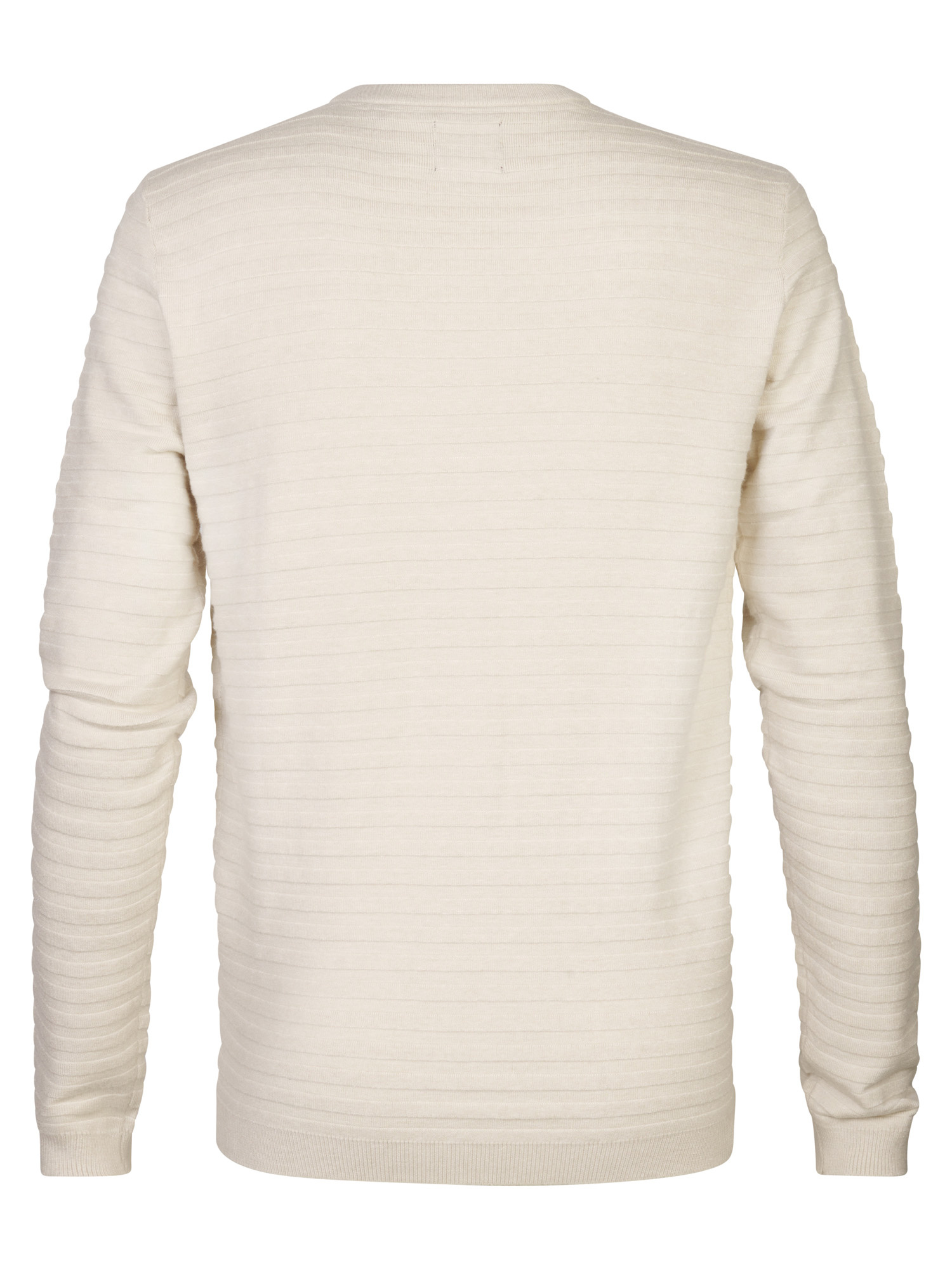 M-3040-KWR269 Men Knitwear Round Neck Basic (7137 Ecru)