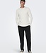 ONSKICKER LIFE REG 3 CABLE CREW KNIT (Antique White)