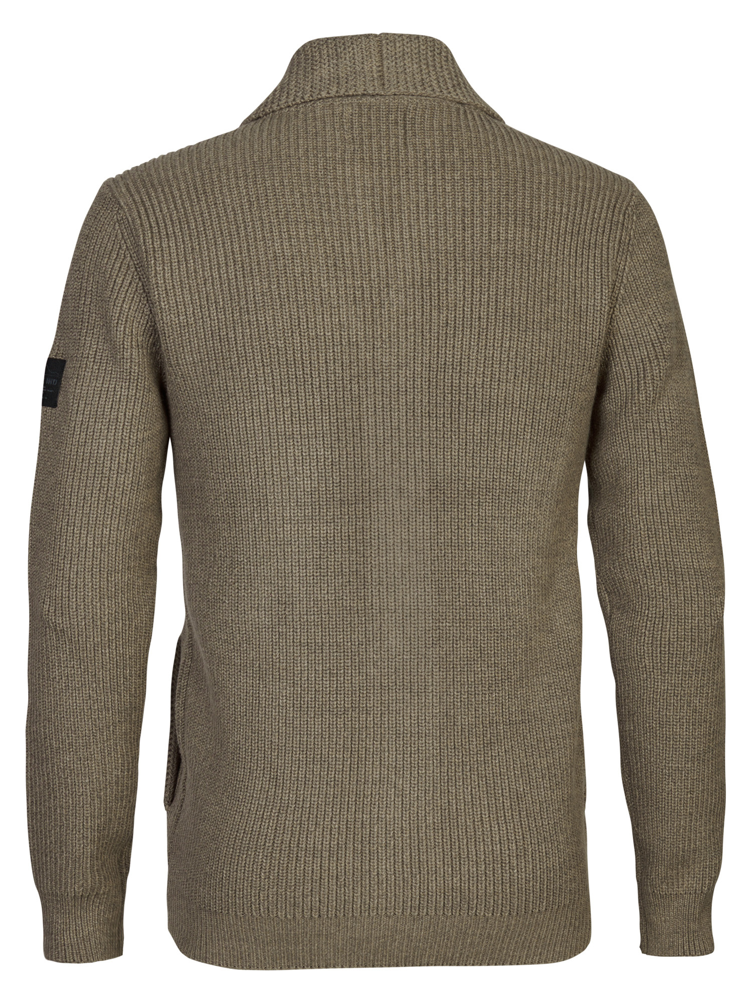 M-3040-KWC282 Men Knitwear Collar Cardigan (7140 Oak)