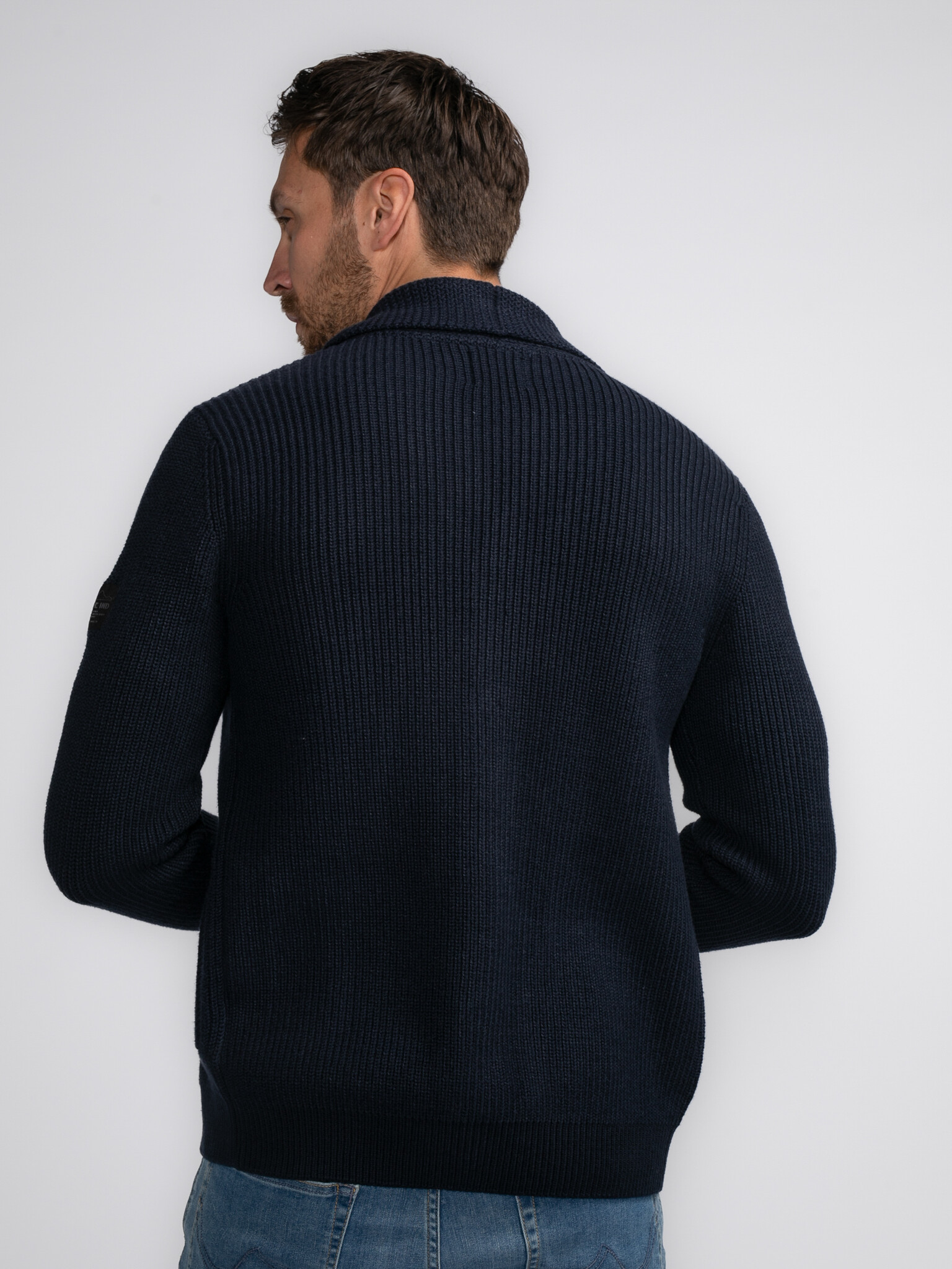 M-3040-KWC282 Men Knitwear Collar Cardigan (5120 Sky Captain)