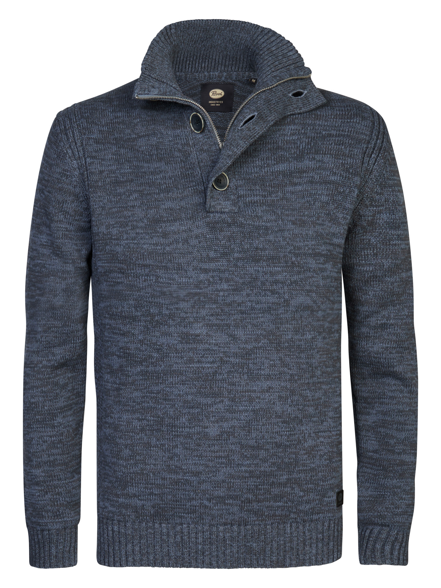 M-3040-KWC206 Men Knitwear Collar (5183 Light Shadow)