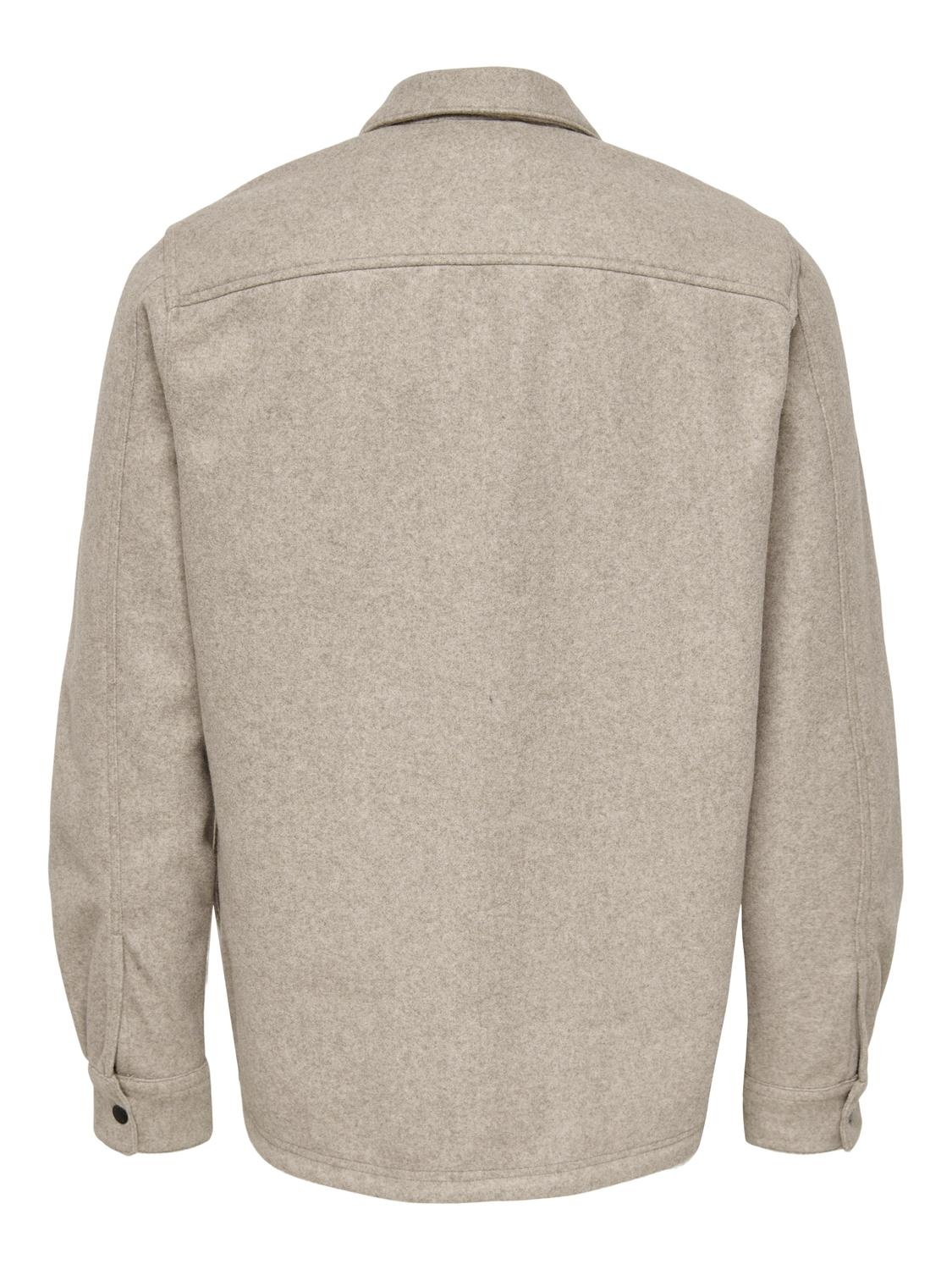 ONSASH OVR WOOLEN LOOK  (Chinchilla)