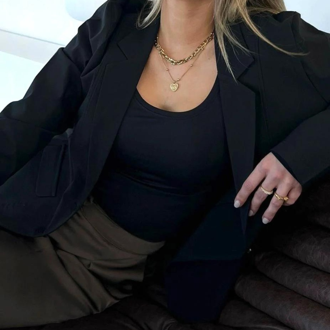 TAYLOR BLAZER BLACK TRAVEL WEAR